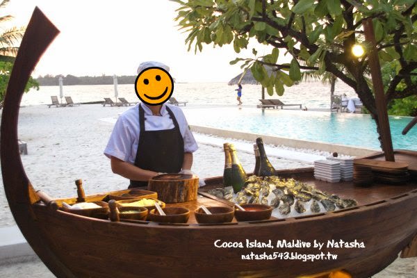 【馬爾地夫遊記】可可亞島Cocoa Island夢幻全記錄！晚餐篇(龍蝦吃到飽、香檳生蠔吧)