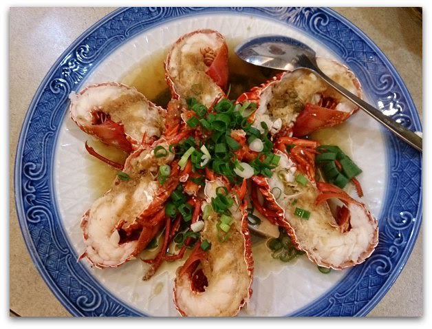萬里-漁家鄉海鮮餐廳-清蒸蒜蓉小龍蝦