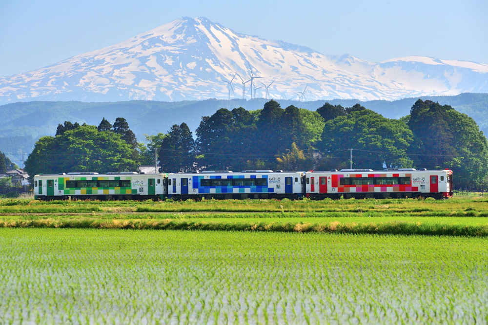 秋田景點推薦︱由利高原鐵道,可愛復古玩具列車,欣賞鳥海山麓絕景 - 第17張圖 秋田趴趴走_由利高原鐵道_可愛復古玩具列車_欣賞鳥海山麓絕景
