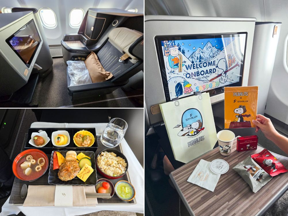 星宇航空X史努比聯名航班超可愛_台北飛北海道新千歲_A330-900NEO商務艙飛行紀錄_JX 850