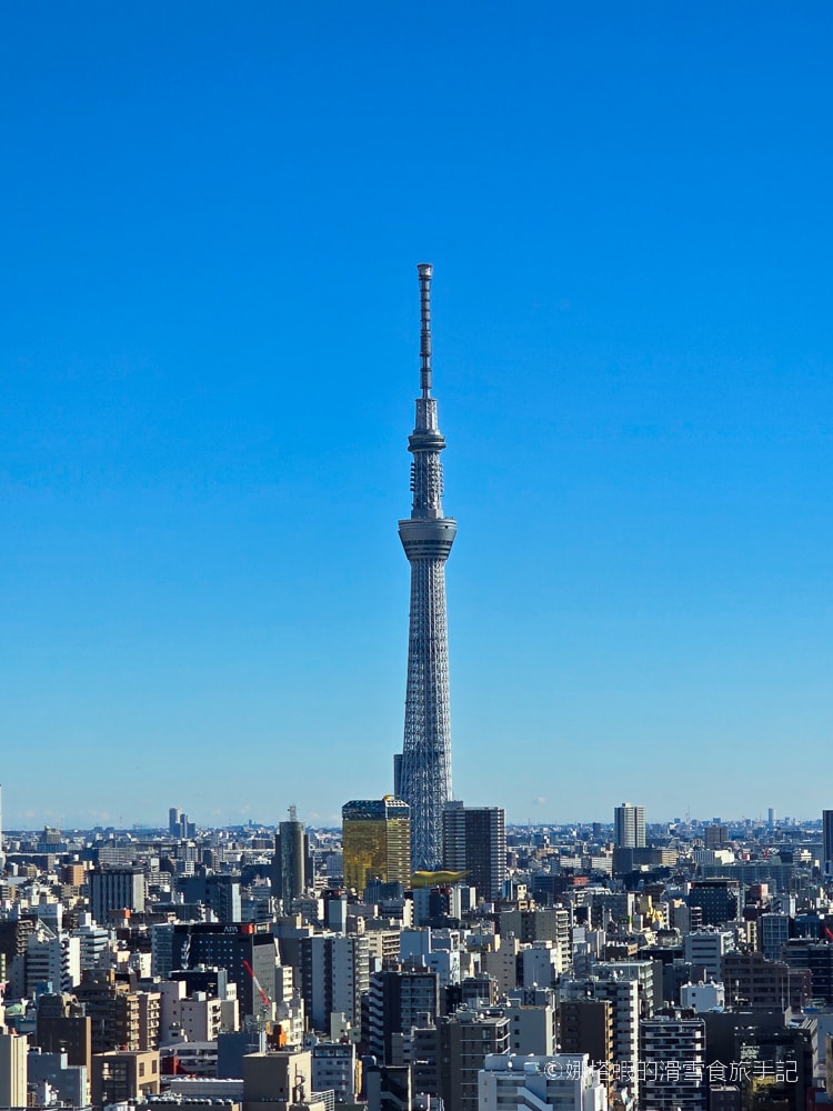 上野住宿推薦「上野皇冠山丘高級酒店」，躺在床上看晴空塔，上野車站步行3分鐘