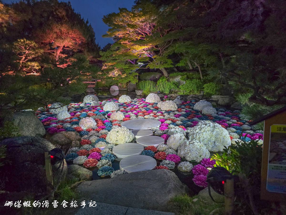 福岡景點推薦+大濠公園「宙-SORA-」，日本庭園夜間點燈，走進夢幻的光影藝術