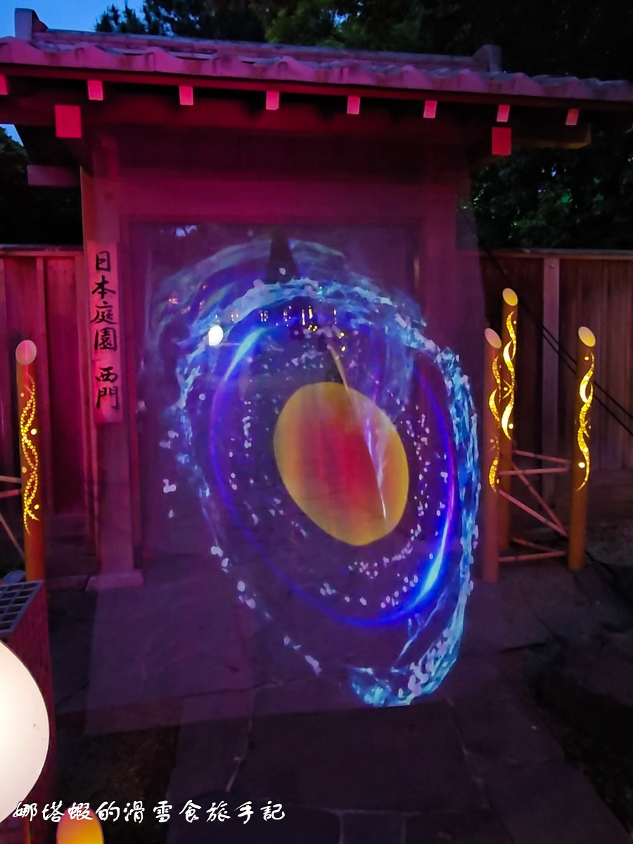 福岡景點推薦+大濠公園「宙-SORA-」，日本庭園夜間點燈，走進夢幻的光影藝術